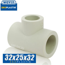 Тройник переходной Wavin D32x25x32 мм